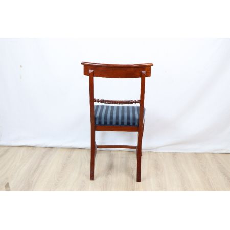 Mahagoni chair  Stoffbezogen Massivholz