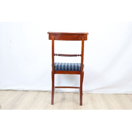 Mahagoni chair  Stoffbezogen Massivholz