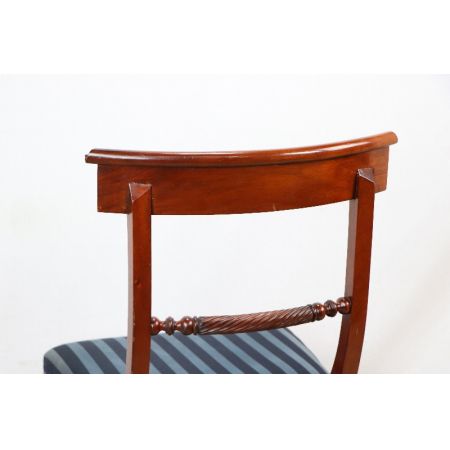 Mahagoni chair  Stoffbezogen Massivholz