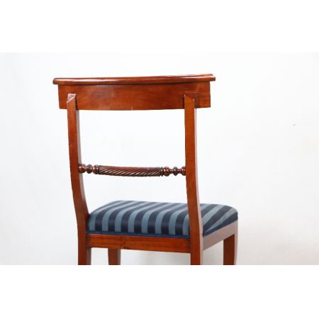 Mahagoni chair  Stoffbezogen Massivholz