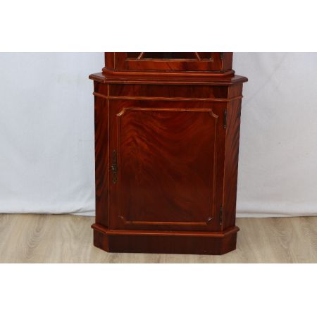 Eckschrank  Mahagoni  England Regency Verglasung