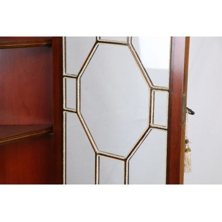 Eckschrank  Mahagoni  England Regency Verglasung