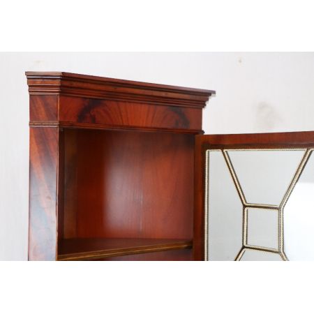 Eckschrank  Mahagoni  England Regency Verglasung