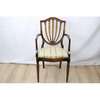 Armchair  Edwardian Massivhol Mahagoni