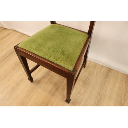 Stuhl  5 Set   Mahagoni Edwardian mit Stoffsitzen