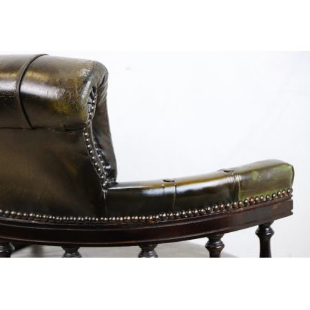 Leder Swivel Vintage Captainschair