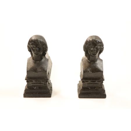 Schöne antike Halterung für Kaminschirme, Kaminholz