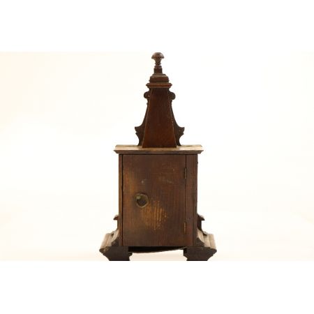 Antike Kaminuhr aus Holz