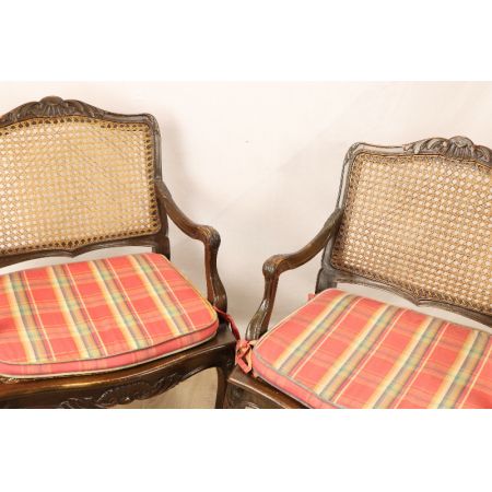 Armchair Set:2  Massivholz Viktorian Paar