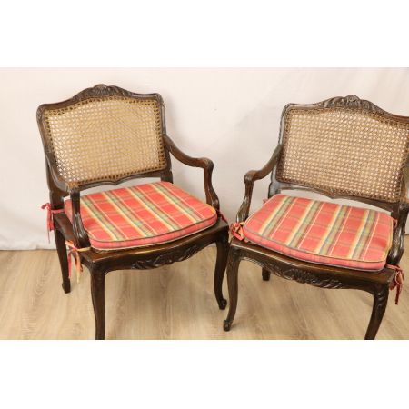 Armchair Set:2  Massivholz Viktorian Paar