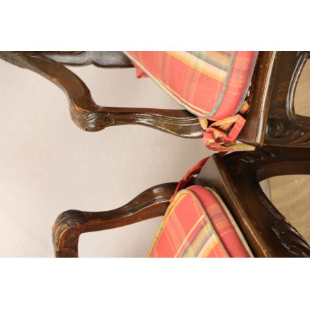 Armchair Set:2  Massivholz Viktorian Paar