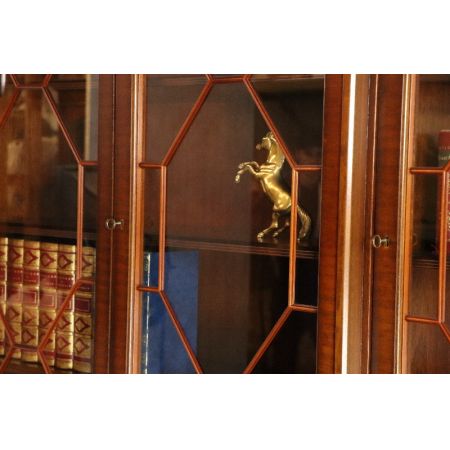 Eleganter Regency Breakfront Bookcase/ Vitrinenschrank