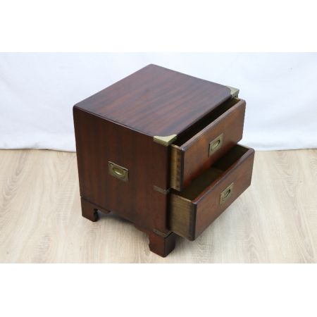 Maritime Kommode in Mahagoni Massivholz, antik