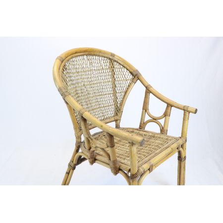 Stuhl geflochten Set:2 Ratanstühle Vintage 70er