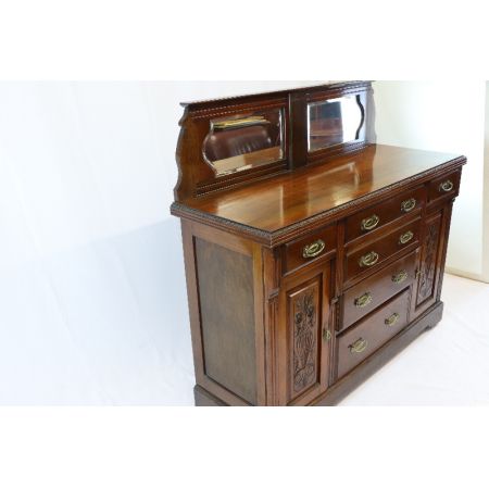 Antikes Mahagoni Sideboard aus England im viktorianischen Viktorian, antikes Aufsatzbuffet
