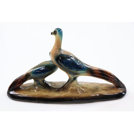 Antike Keramik "Fasane" Figur