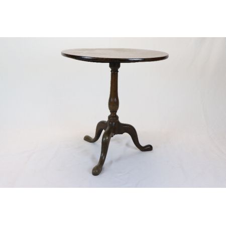 Original viktorianischer Tripot Table, runder Beistelltisch, antik, Massivholz, aus England