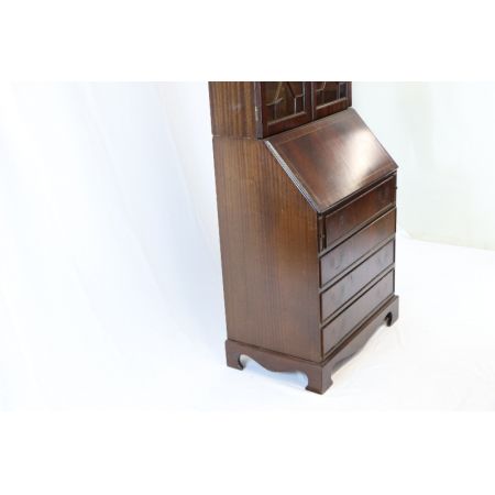 Aufsatzsekretär Mahagoni Bureau Bookcas England