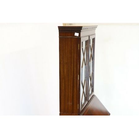 Aufsatzsekretär Mahagoni Bureau Bookcas England