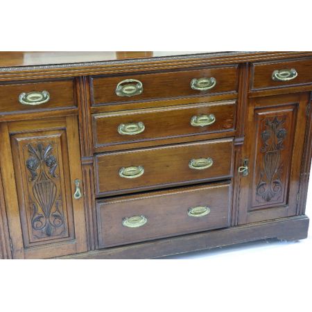 Antikes Mahagoni Sideboard aus England im viktorianischen Viktorian, antikes Aufsatzbuffet