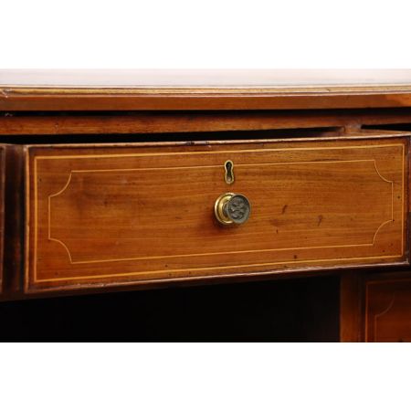 Massivholz Mahagoni Schreibtisch Lady's Desk im Viktorianischen Stil mit Lederplatte