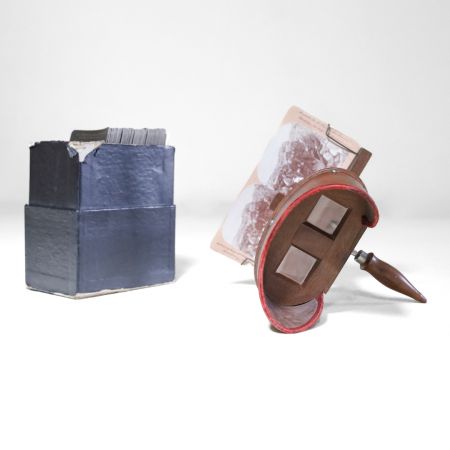 Ästhetisches Steroskop aus Holz mit Bildern aus vergangener Zeit