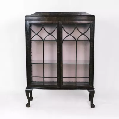 Antik Edwardian Display Cabinet, Vitrine ca. 1910, China Cabinet