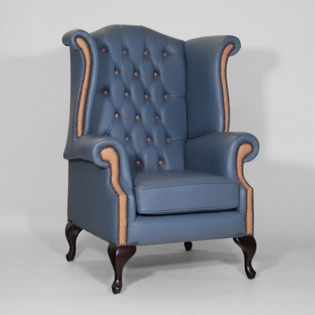 Chesterfield Ohrensessel "Grand Queen Anne Chair" Harlequinn - Sofort lieferbar