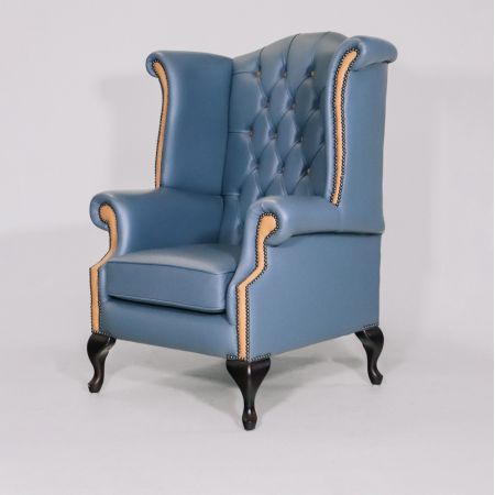 Chesterfield Ohrensessel "Grand Queen Anne Chair" Harlequinn - Sofort lieferbar