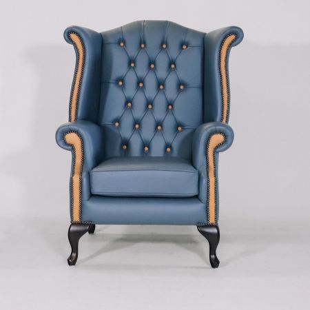 Chesterfield Ohrensessel "Grand Queen Anne Chair" Harlequinn - Sofort lieferbar