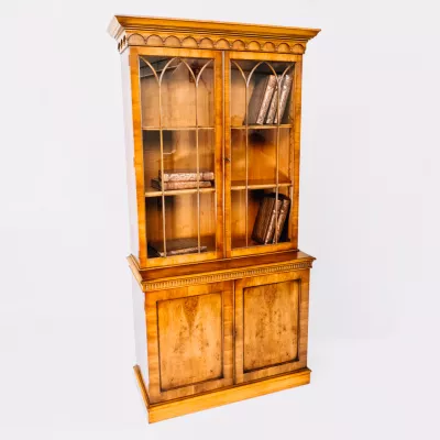 Antiker englischer Bücherschrank mit Glastüren – Two Door Bookcase ca. 1940