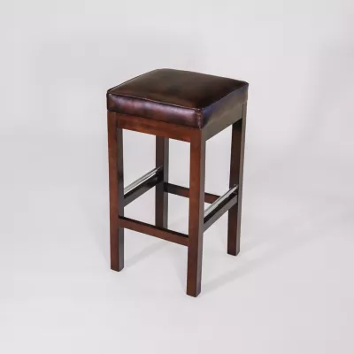 Chesterfield Barhocker "Bar Stool" in Birch Antique Red - sofort lieferbar