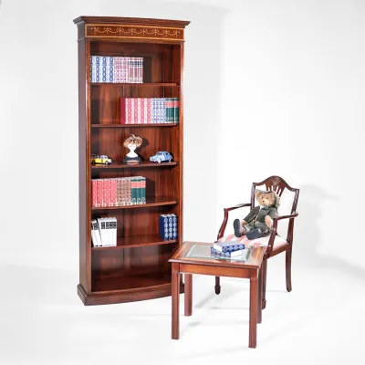 Sheraton Style Open Bookcase
