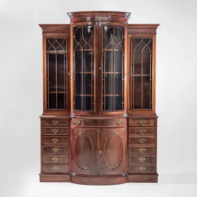 Georgian Style Breakfront Bookcase