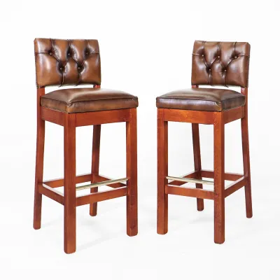 Chesterfield Barhocker - Birch Antique Gold