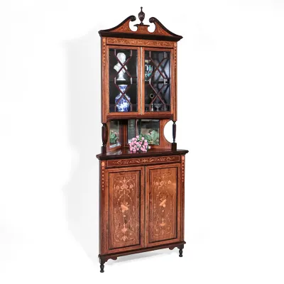 Rosewood Corner Cabinet
