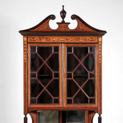 Rosewood Corner Cabinet