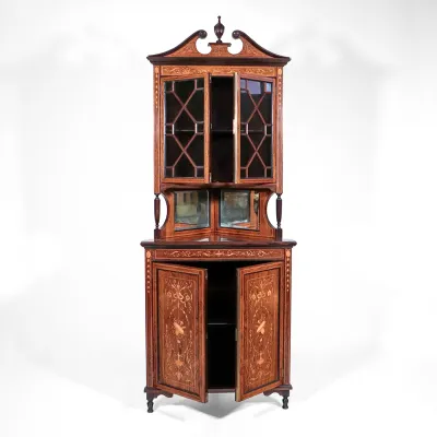 Rosewood Corner Cabinet