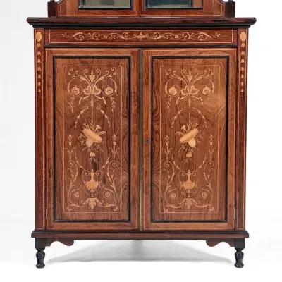 Rosewood Corner Cabinet