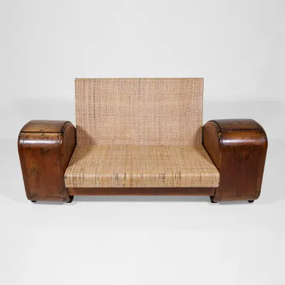 Art Deco Teak Sofa