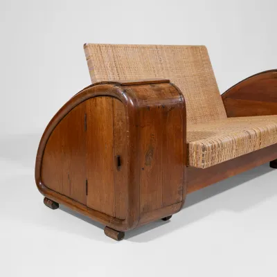 Art Deco Teak Sofa