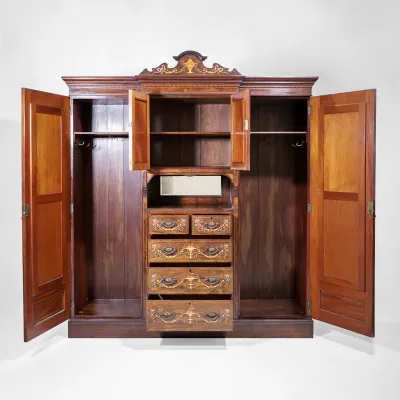 Victorian Rosewood Wardrobe