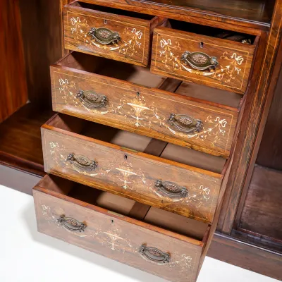 Victorian Rosewood Wardrobe