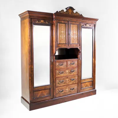 Victorian Rosewood Wardrobe