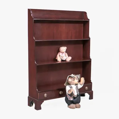 Waterfall Bookcase Mahogany
