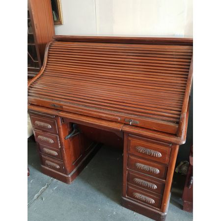 Antiker Rolltop Desk Sekretär