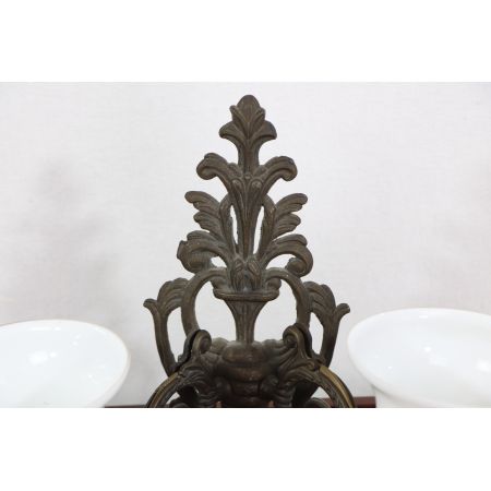 2er Set Vintage Wandlampen im Jugendstil