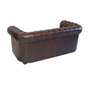 "London Classic" Chesterfield Sofa 2,5-Sitzer in Birch Antik Brown - Sofort lieferbar