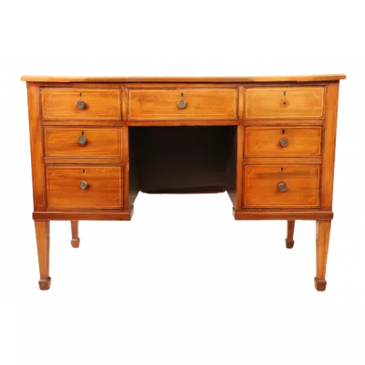 Massivholz Mahagoni Schreibtisch Lady's Desk im Viktorianischen Stil mit Lederplatte