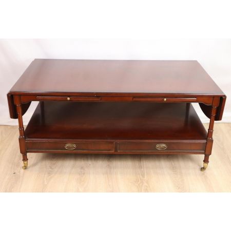 Schöner Pembroke Sofa Table / klappbarer Couchtisch, mit Rollen